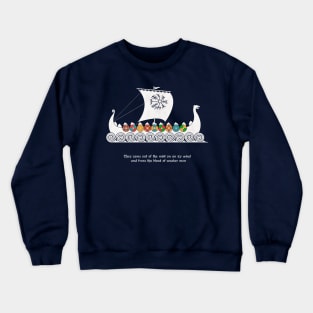 The Viking Longboat (Coloured Version) Crewneck Sweatshirt